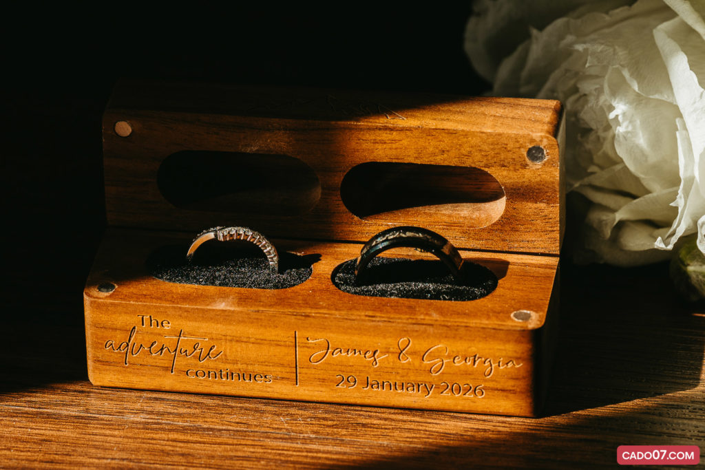 Close-up of wedding rings