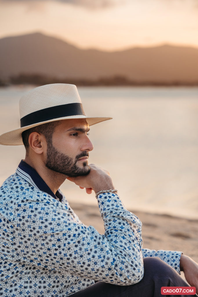 man beach photography